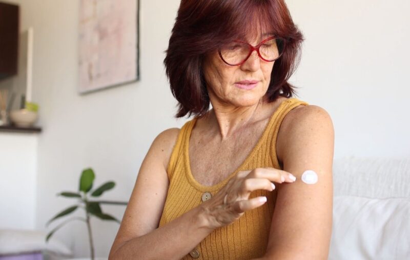 hormone replacement therapy patches